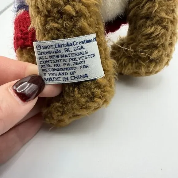 Chrisha Playful Plush Vintage 1996 Teddy Bear Blonde 8” Stuffed Animal - Picture 6 of 6